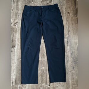 Vuori Navy Meta Pants Athletic Slim Fit